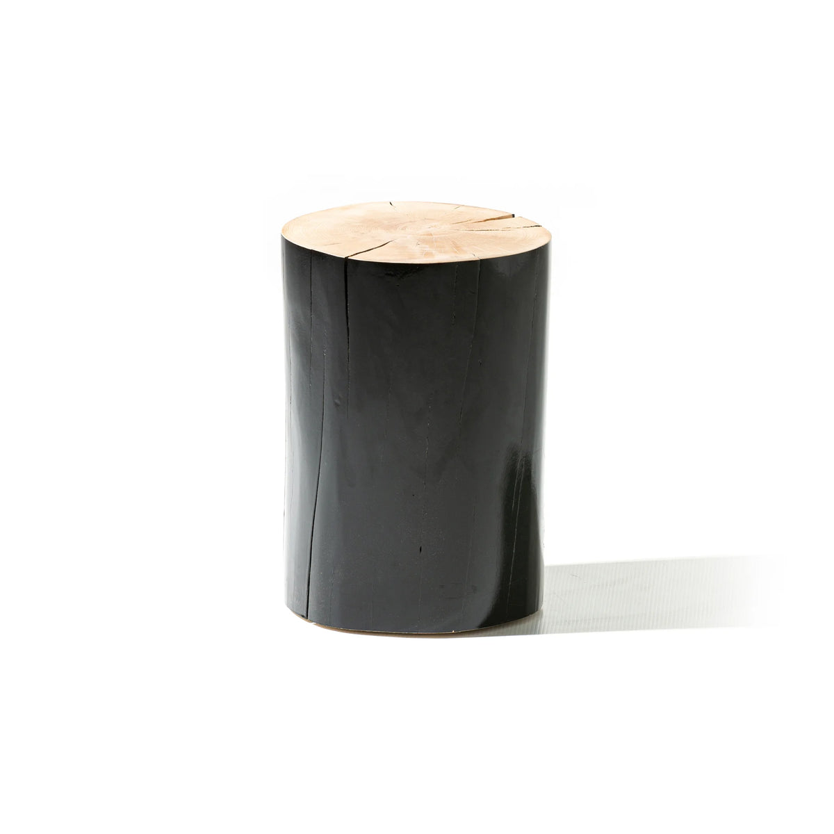 Log S Side Table - Black-1
