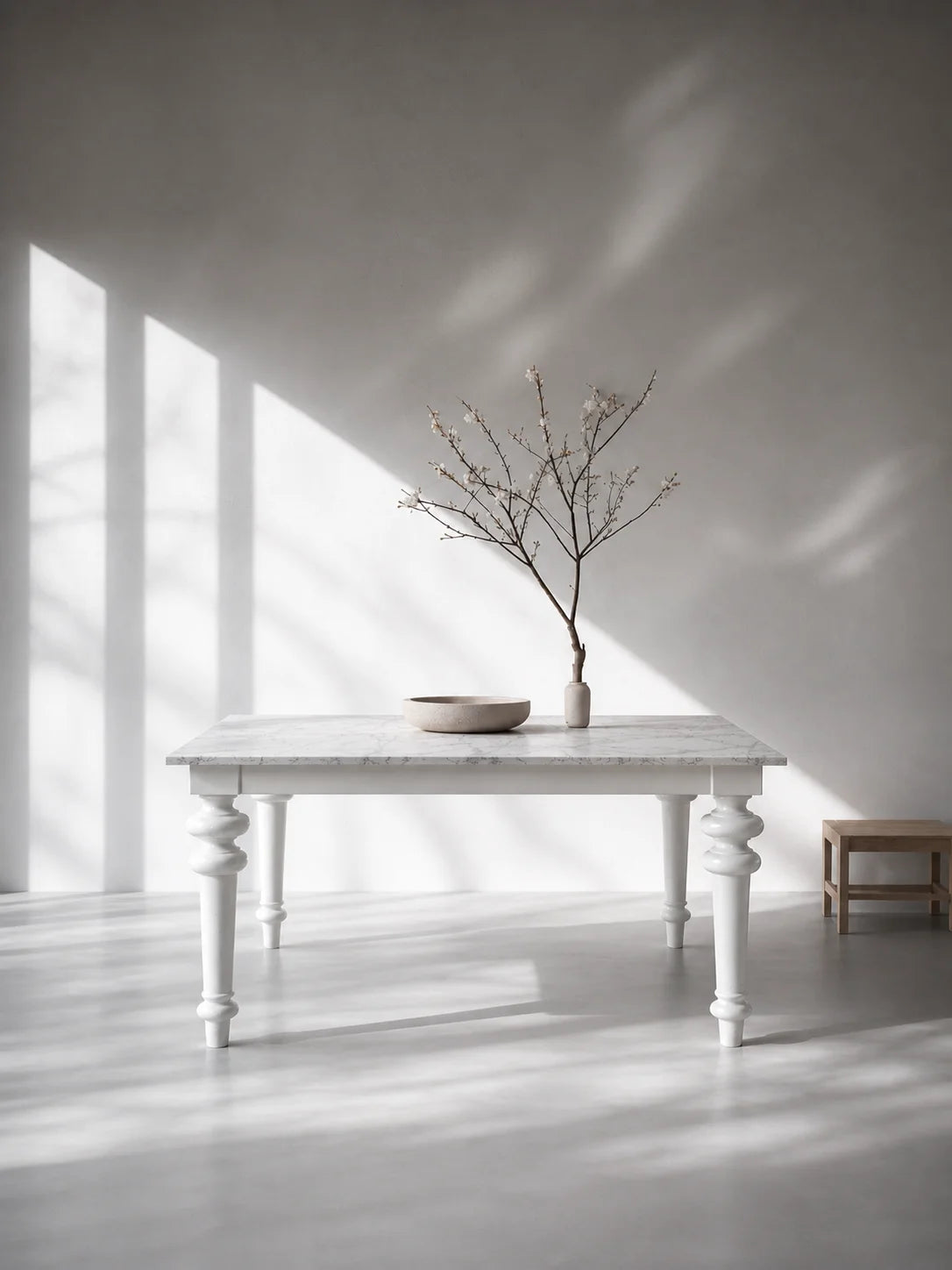 Gray 32 LG Dining Table - Carrara Marble