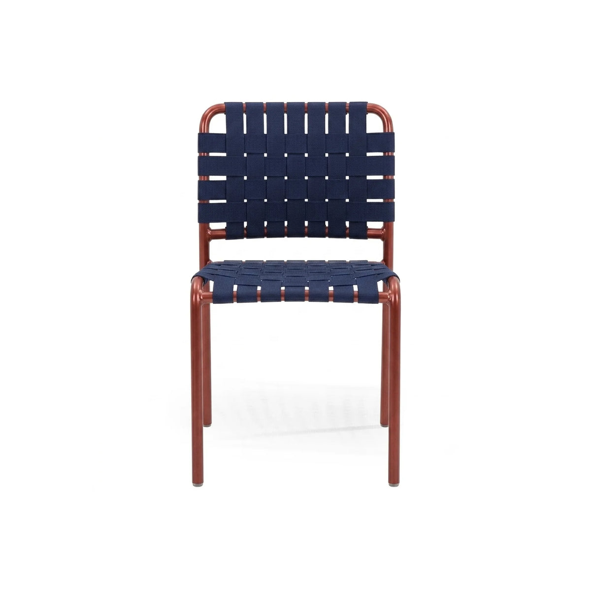 Inout 823 Outdoor Dining Chair - Oxido/Blue Elastics Belts-2
