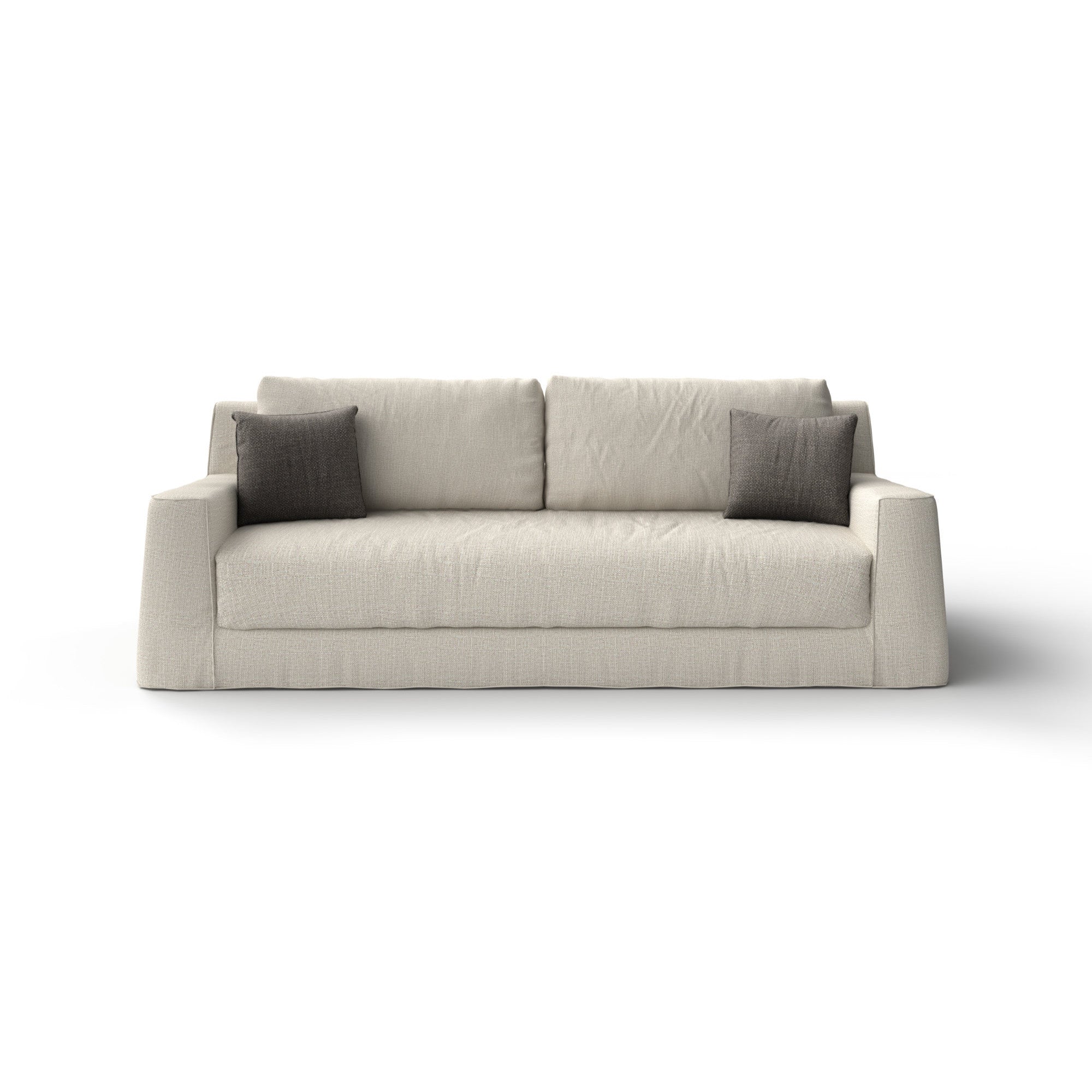 Loll 12 Sofa - Fabric C (Linum Butter 6375)-3