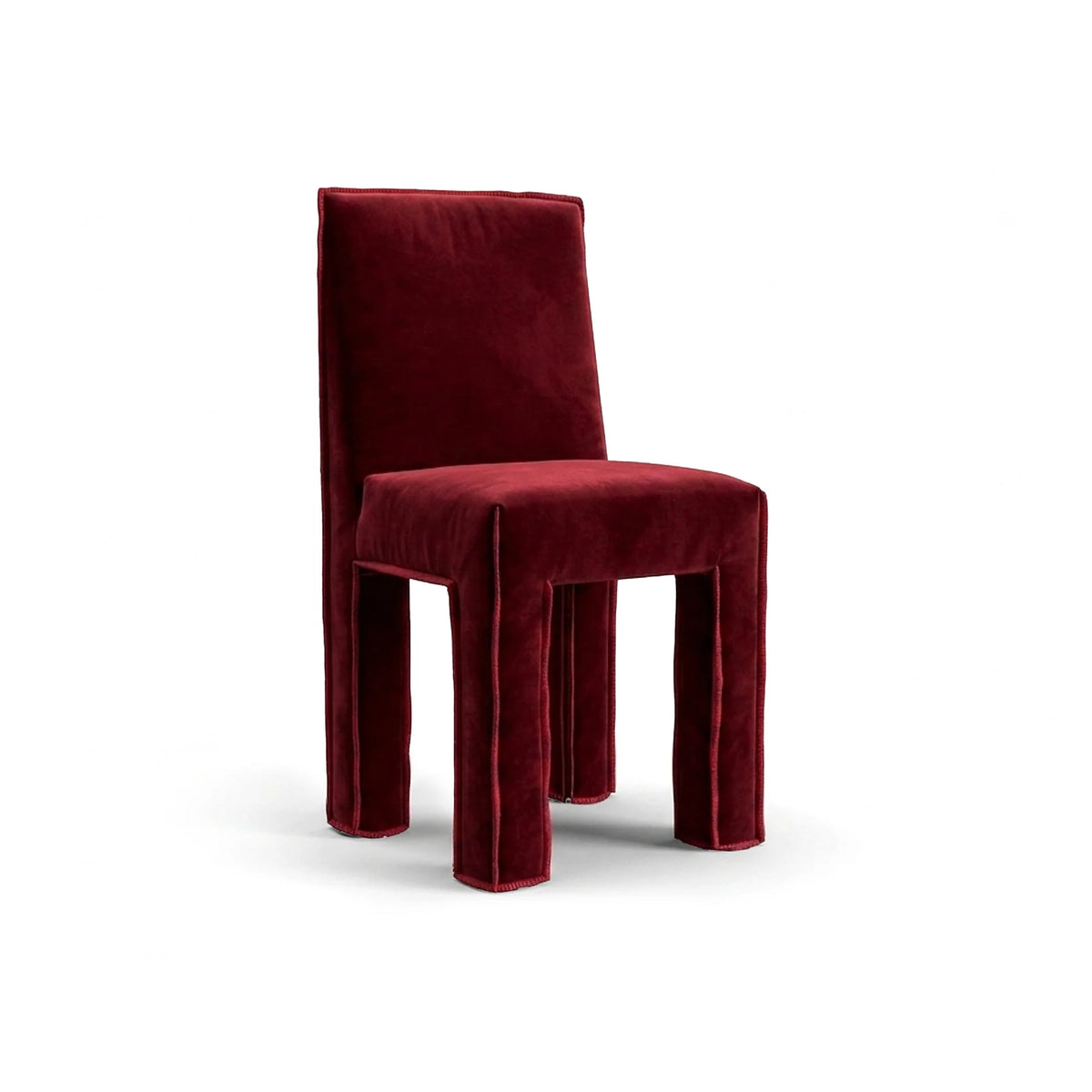 Ghost 123 Dining Chair - Rosso 7900/Fabric C (Mountains Cimone)-1