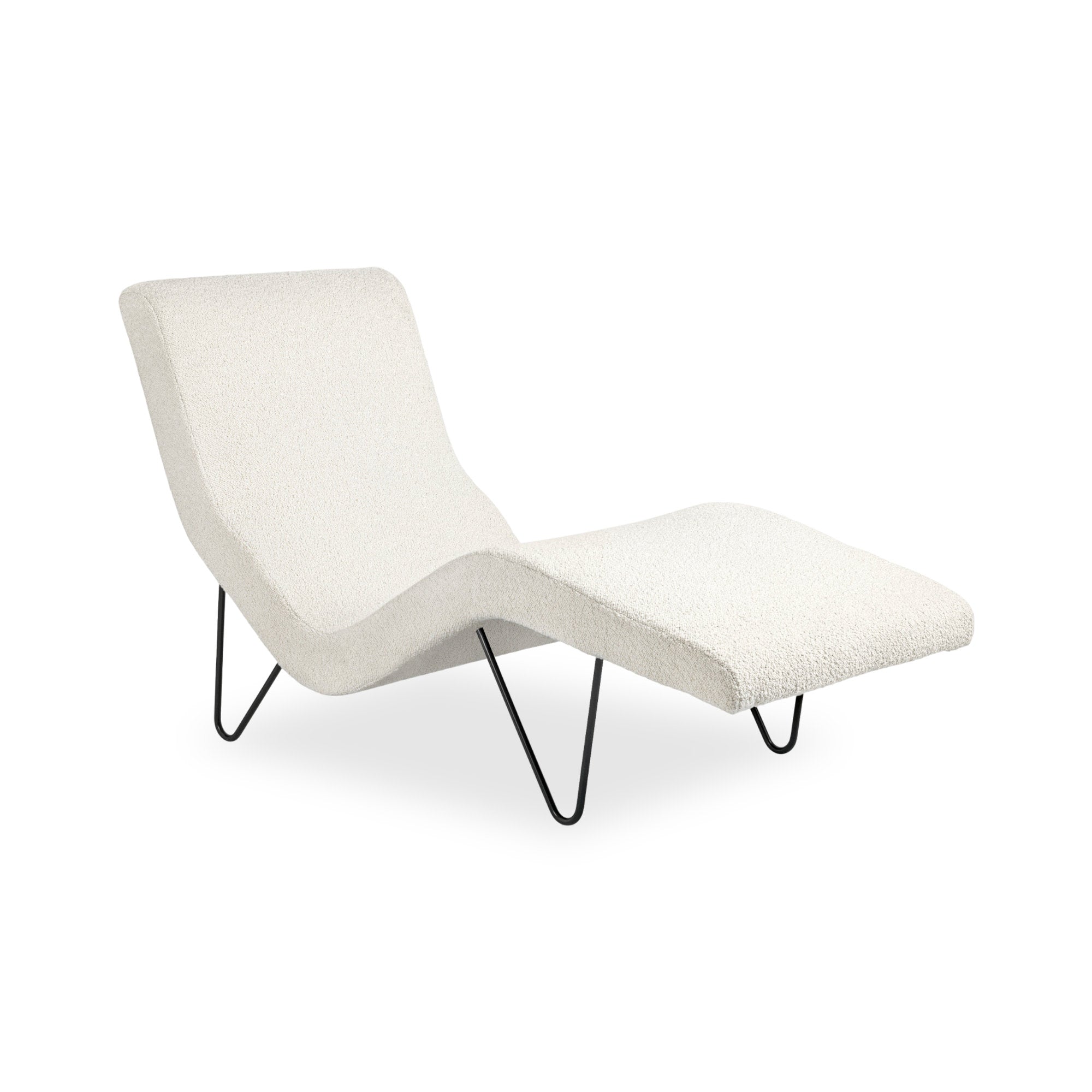 GMG 10617 Chaise Lounge - Black Matt/Fabric D (Karakorum 001 Dedar)