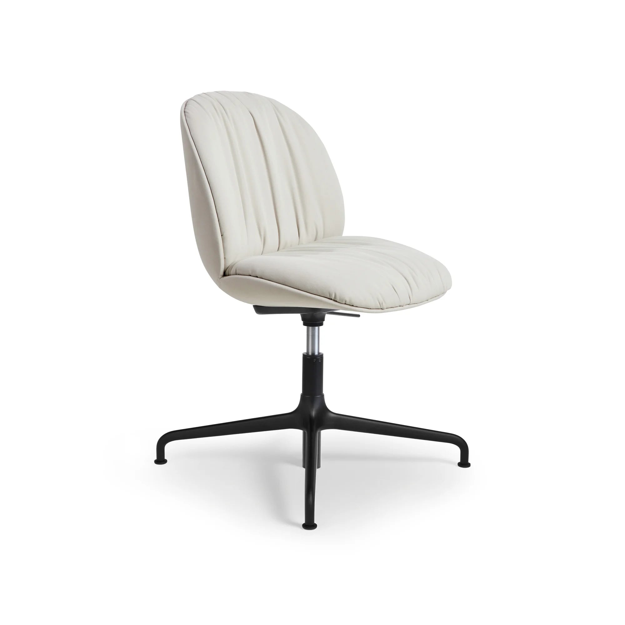 Beetle 62090 Soft Meeting Chair - Black Matt/Fabric B (Reales 001)-1