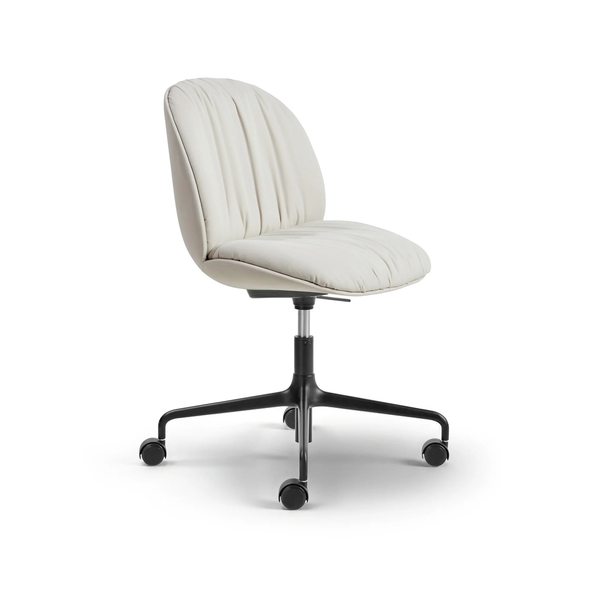 Beetle 62091 Soft Meeting Chair - Black Matt/Fabric B (Reales 001)-1