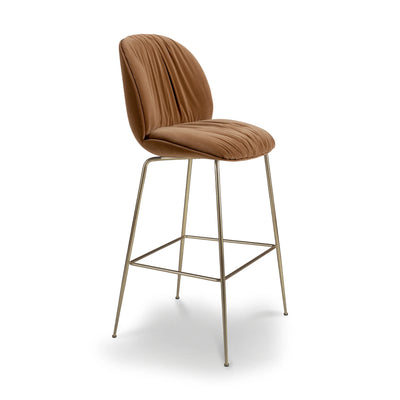 Beetle 62098 Soft Bar Chair - Antique Brass / Fabric B (Sunday 112)