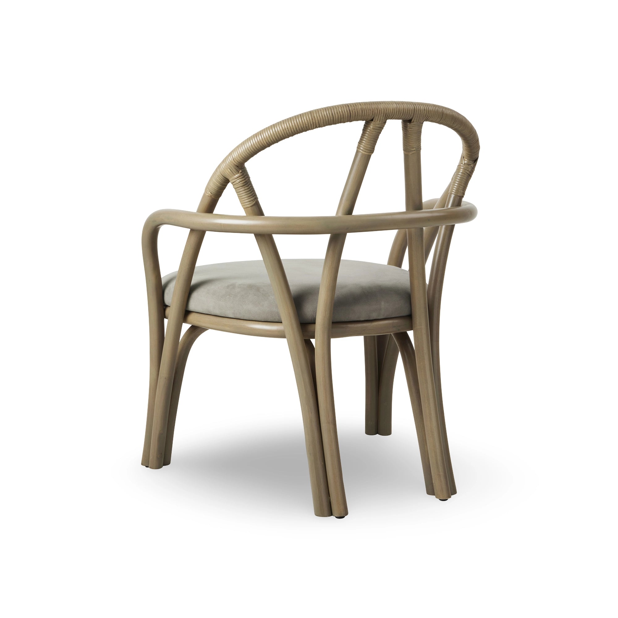 Bistra 61858 Lounge Chair - Olive Stained Rattan / Fabric B (Fustagno 003)-5