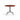 Carmel 10137218 Bistro Dining Table - Black Semi Matt/Rock Red