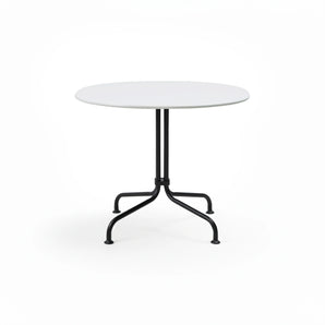 Carmel 10137219 Bistro Dining Table - Black Semi Matt/Clam White
