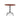 Carmel 10137220 Bistro Dining Table - Black Semi Matt/Rock Red