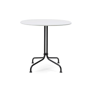 Carmel 10137221 Bistro Dining Table - Black Semi Matt/Clam White