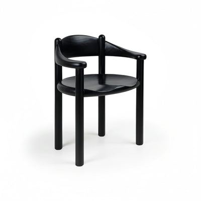 Daumiller 10128867 Dining Armchair - Brown/Black Pine