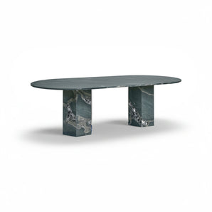 Epic 10137196 Elliptical Outdoor Dining Table - Botanic Green Quartzite