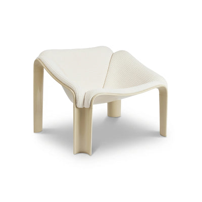 F300 Lounge Chair - Alabaster White/Fabric B (Alberobello 027)