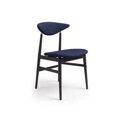 Gent 10616 Dining Chair - Black Stained Ash Semi Matt Lacquered/Fabric C (Vidar 4 0554)