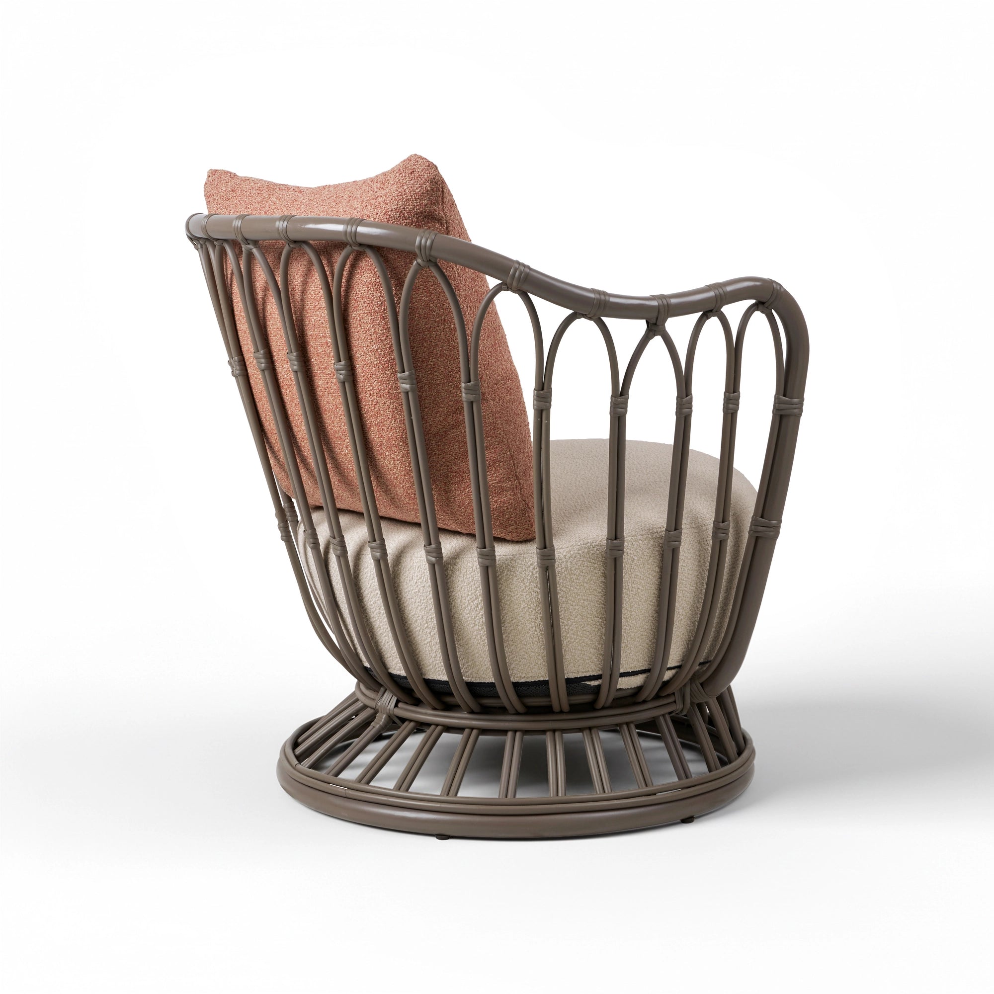 Grace 61732 Outdoor Lounge Chair - Mushroom Grey / Fabric B (Lorkey 41) / Fabric B (Lorkey 44)-3