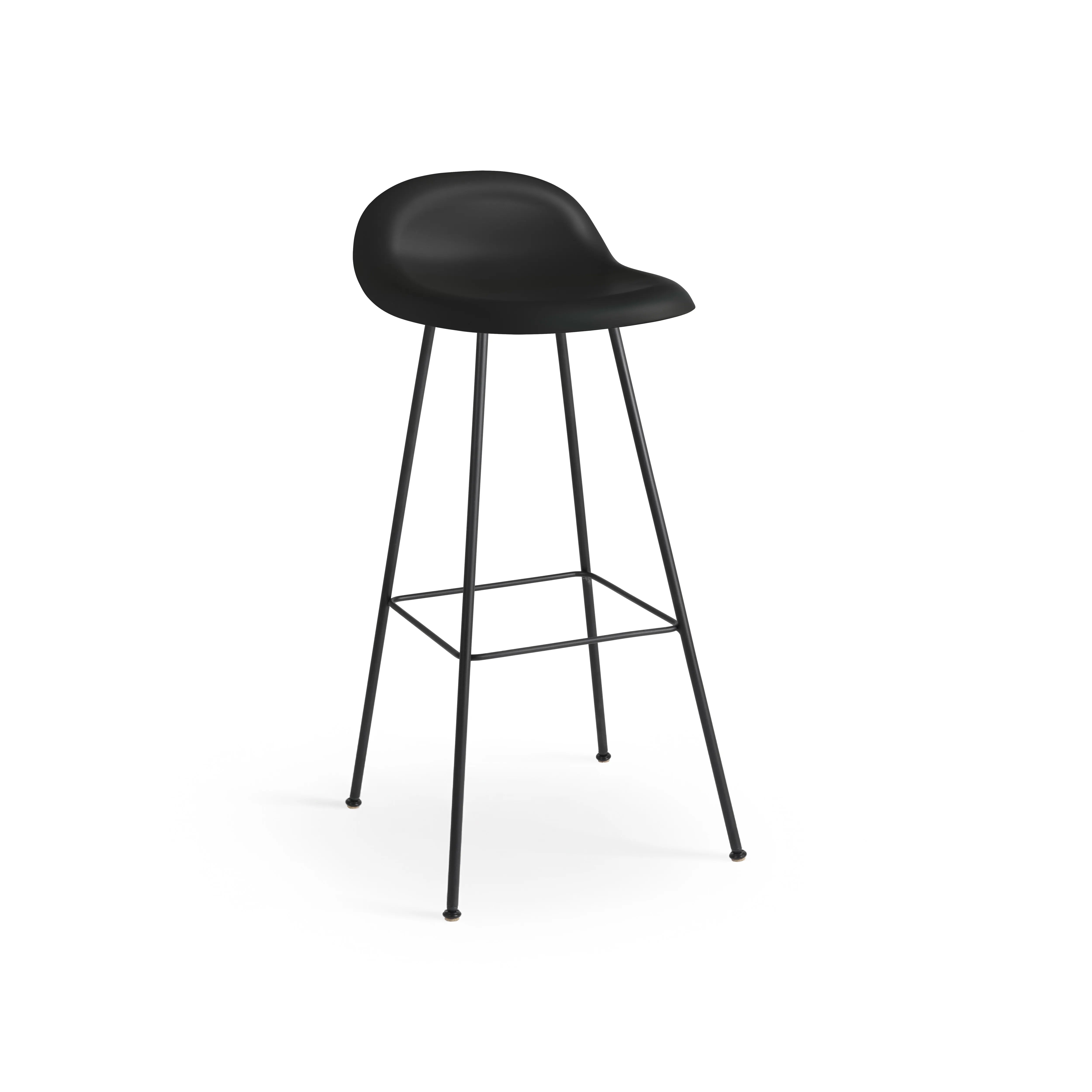Gubi 3D 61811 Counter Stool - Black Matt / Black-1