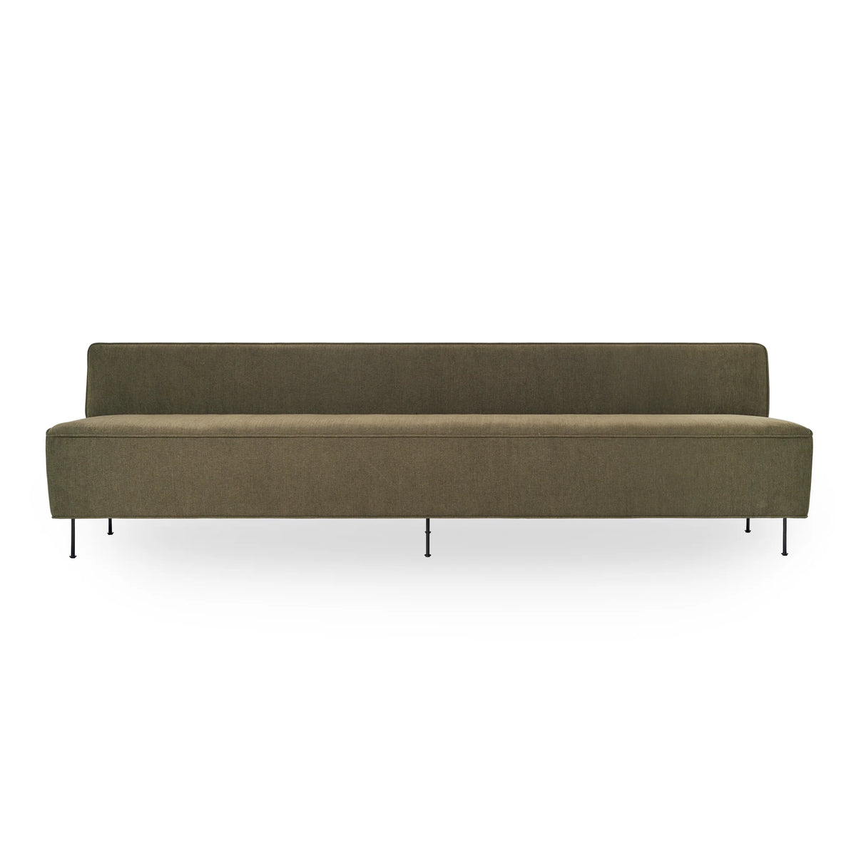 Modern 62697 Line Dining Sofa - Black Semi Matt/Fabric A (Guest 0270)-3
