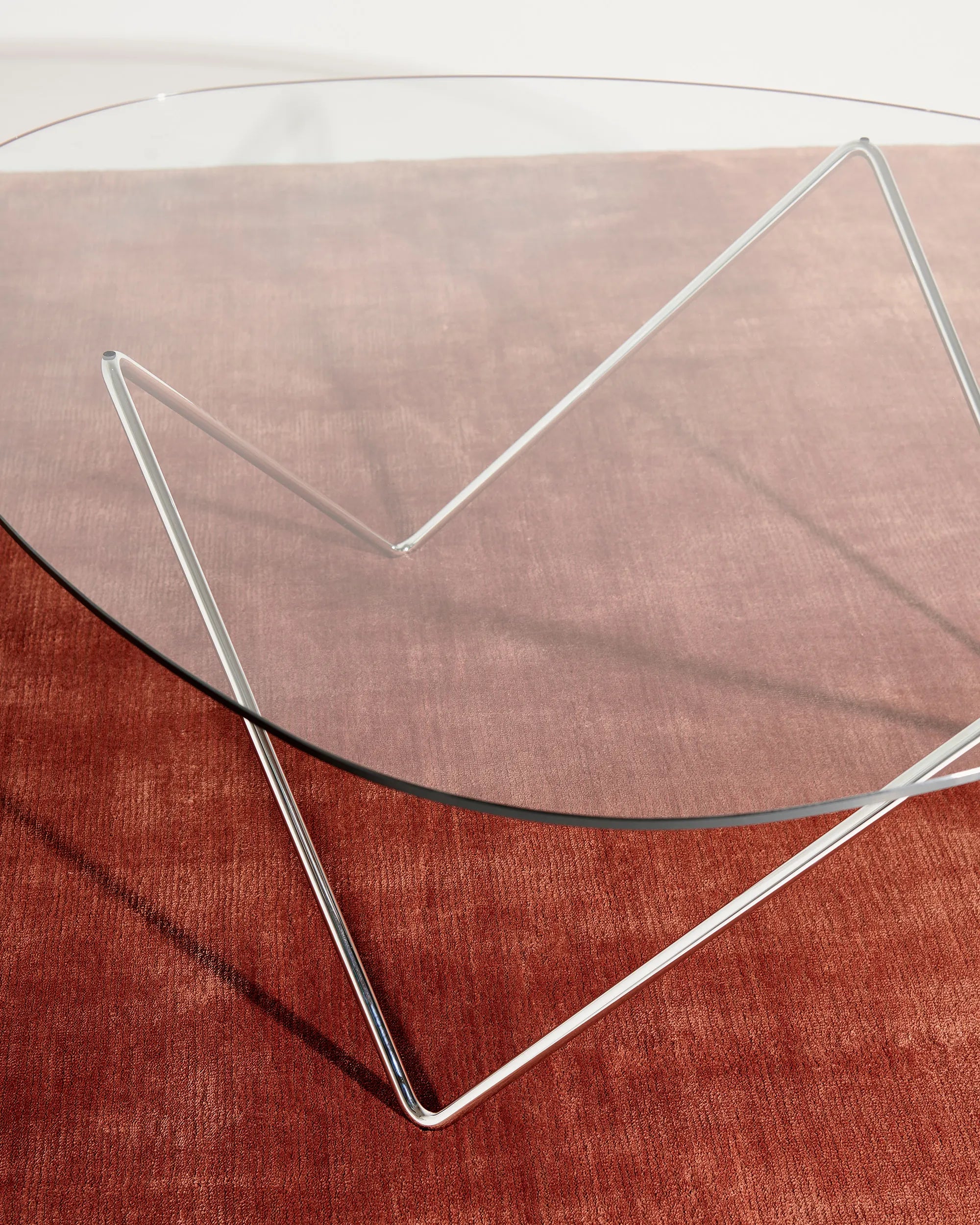 Pedrera 10116286 Coffee Table - Chrome/Transparent Glass-7