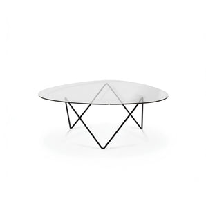 Pedrera 10014676 Coffee Table - Black/Transparent Glass