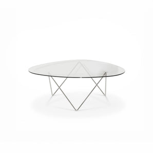 Pedrera 10116286 Coffee Table - Chrome/Transparent Glass