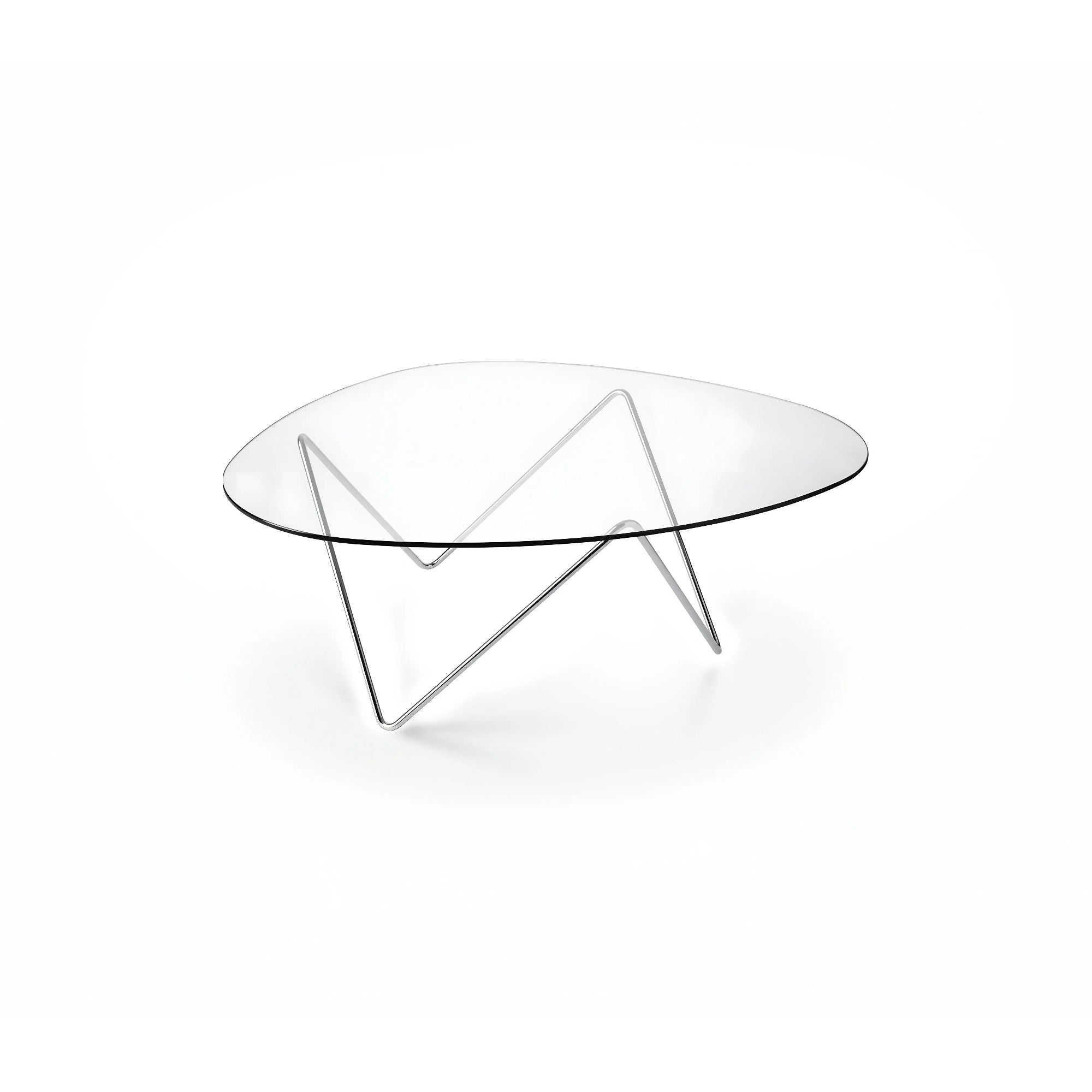 Pedrera 10116286 Coffee Table - Chrome/Transparent Glass-3