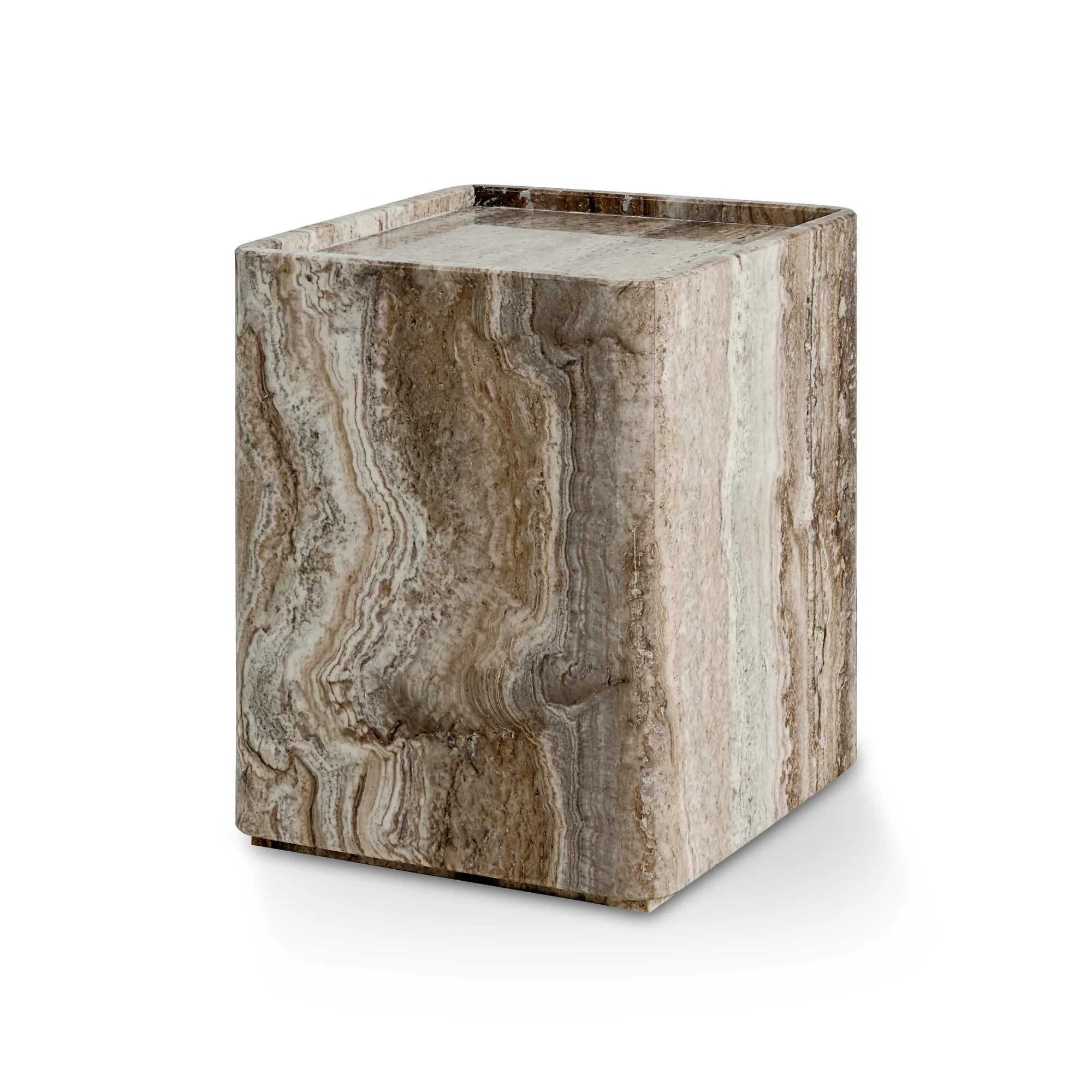 Pietra Small Side Table - Lively Sepia