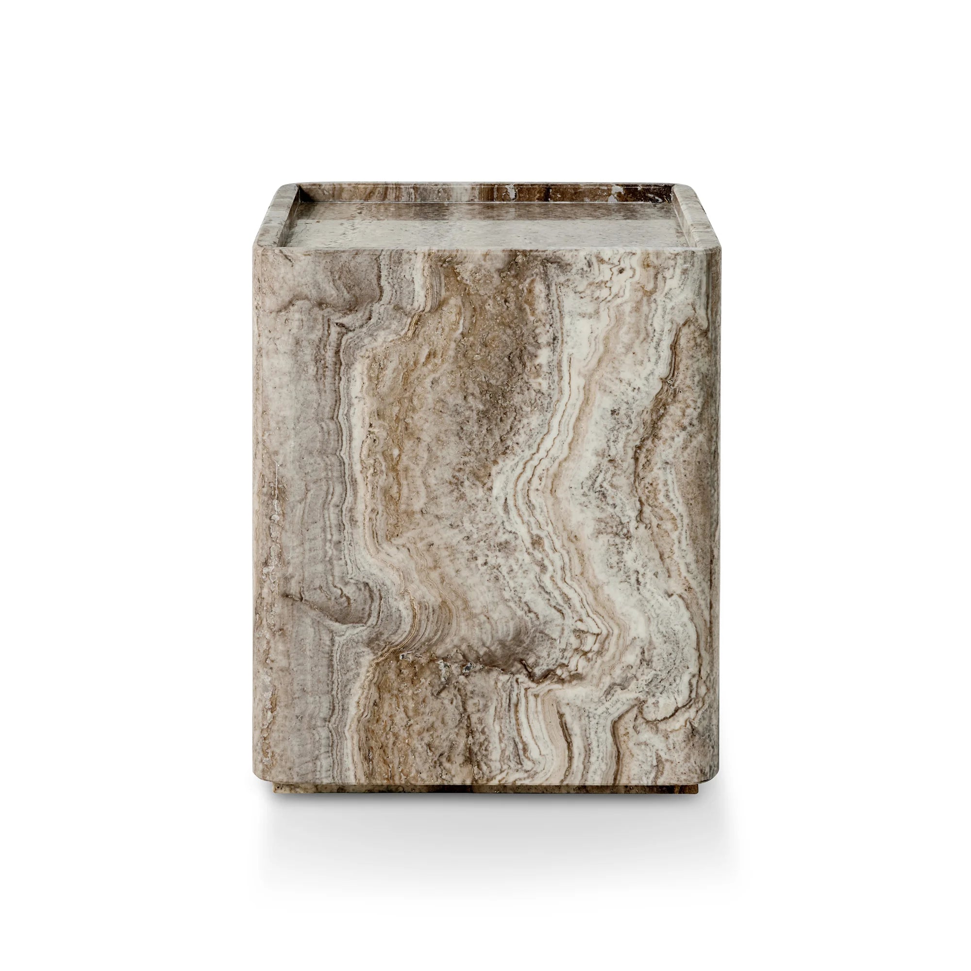 Pietra Small Side Table - Lively Sepia-3