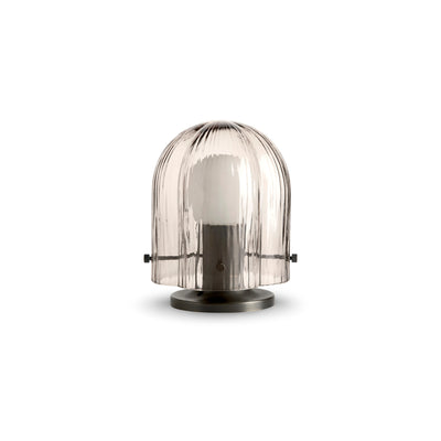 Seine Table Lamp - Antique Brass/Smoke