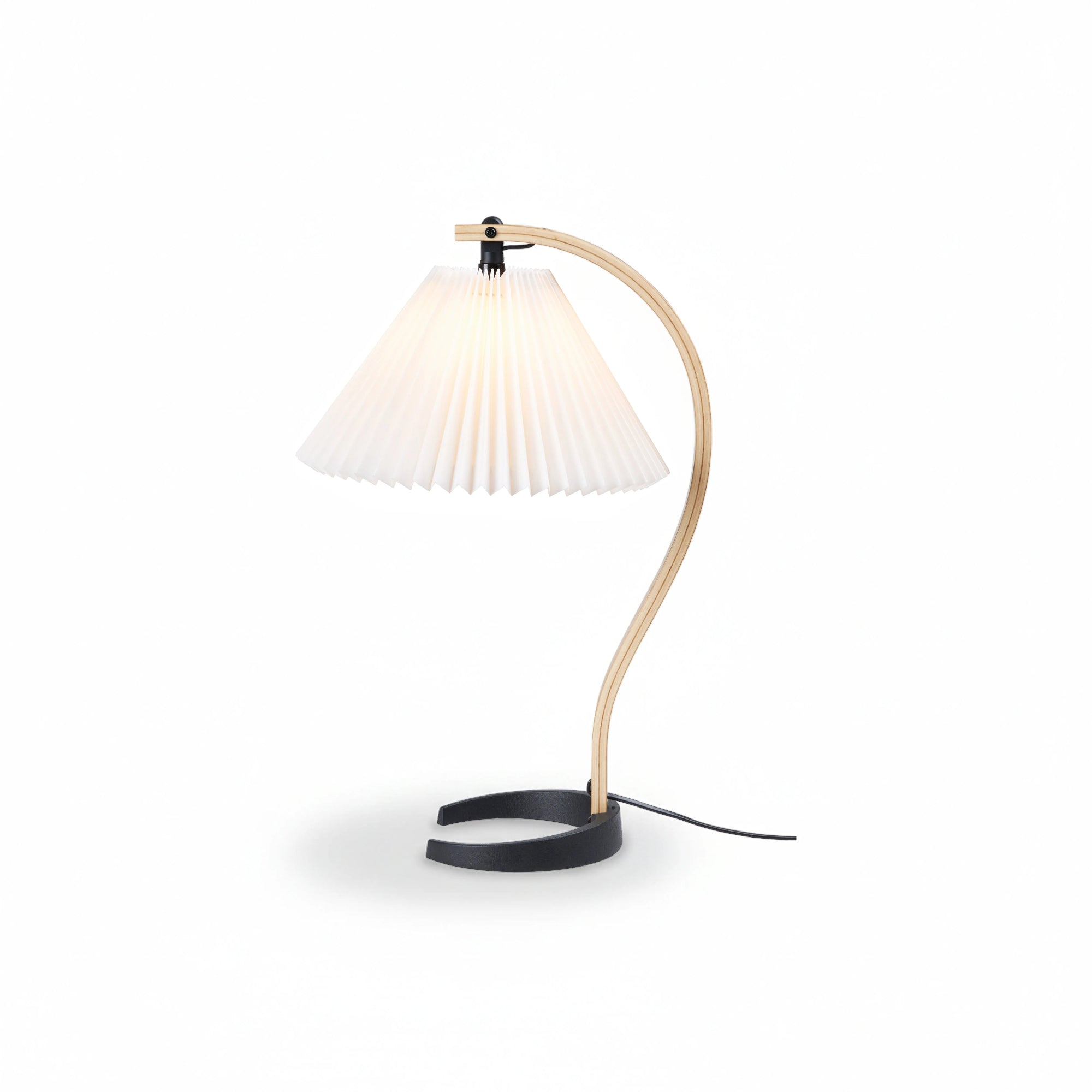 Timberline Table Lamp - Oak/Birch/White Canvas-3