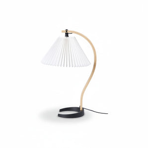 Timberline Table Lamp - Oak/Birch/White Canvas