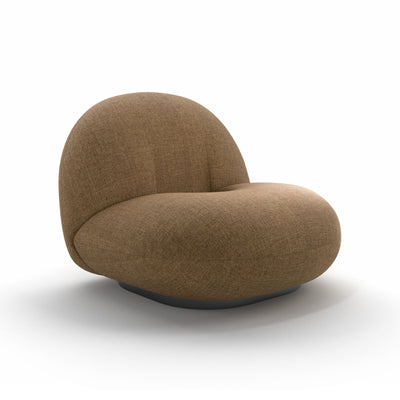 Pacha 10964 Lounge Chair - Black Semi-Matte/Fabric C (Belsuede Special FR 003)