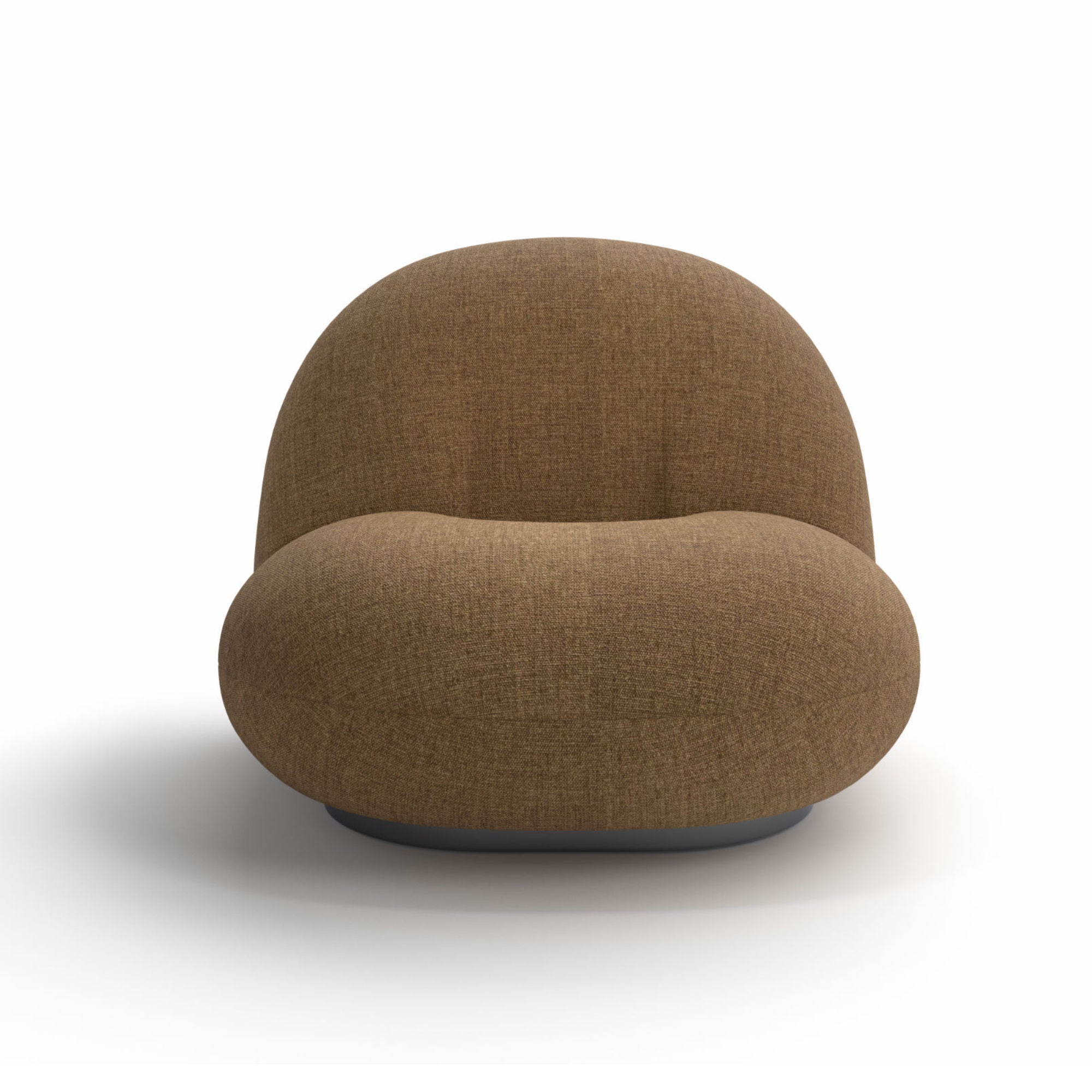 Pacha 10964 Lounge Chair - Black Semi-Matte/Fabric C (Belsuede Special FR 003)-2