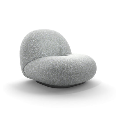 Pacha 11601 Swivel Lounge Chair - Black / Fabric D (Karakorum 004)