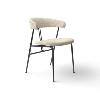 Violin 23931 Dining Chair - Black Matt/Fabric A (Indianskop 015)