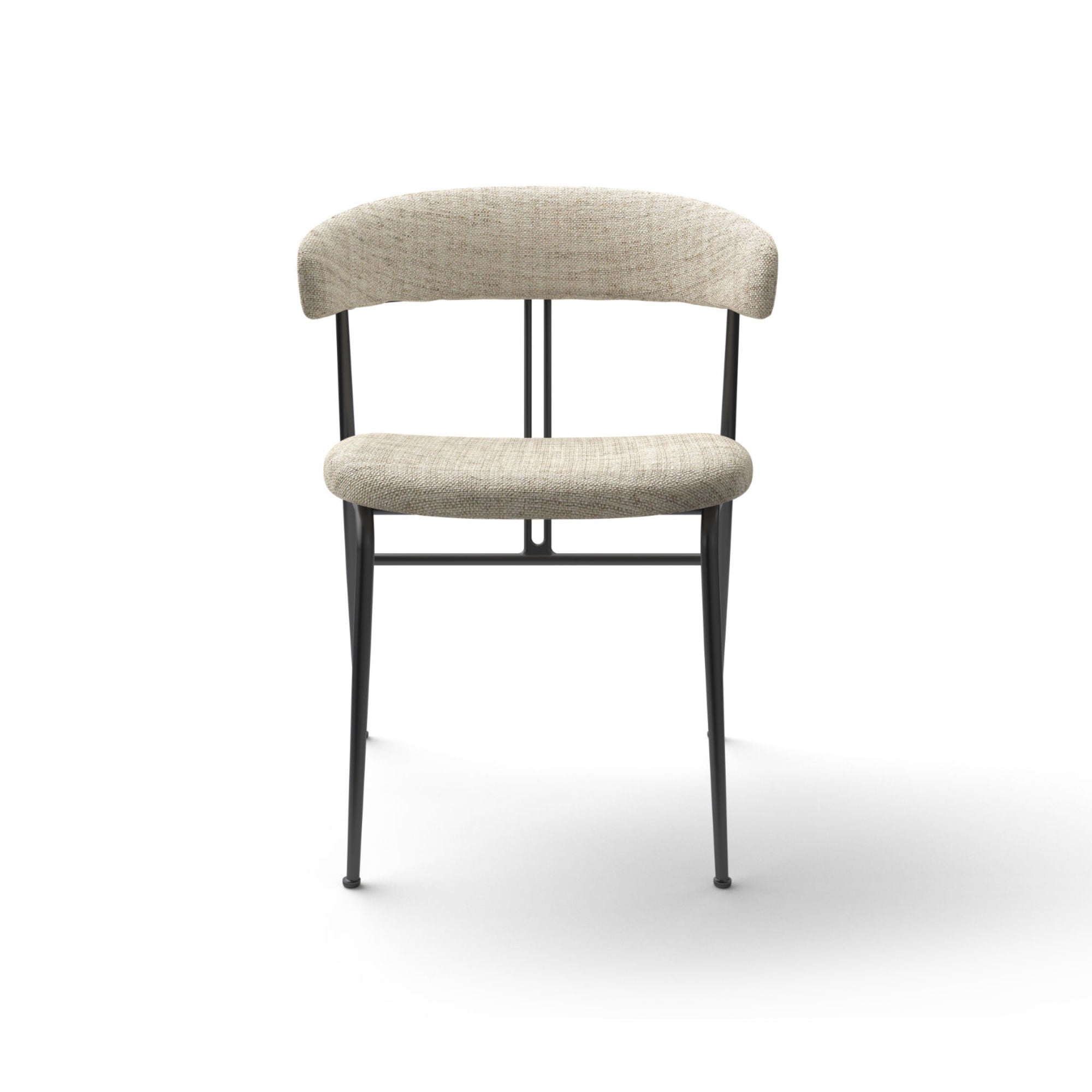 Violin 23931 Dining Chair - Black Matt/Fabric A (Indianskop 015)-3