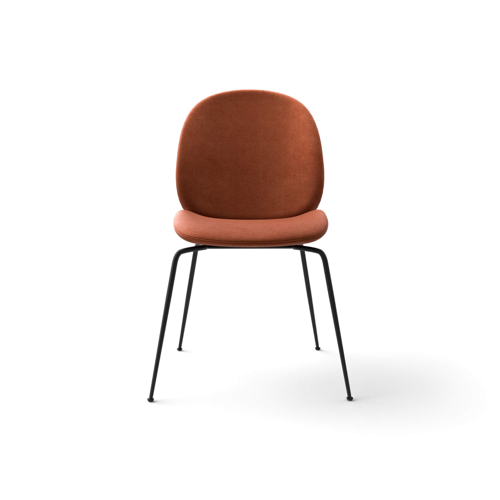 Beetle 10249 Dining Chair - Black Matt/Velvet B (Velvet 2 4962)-3