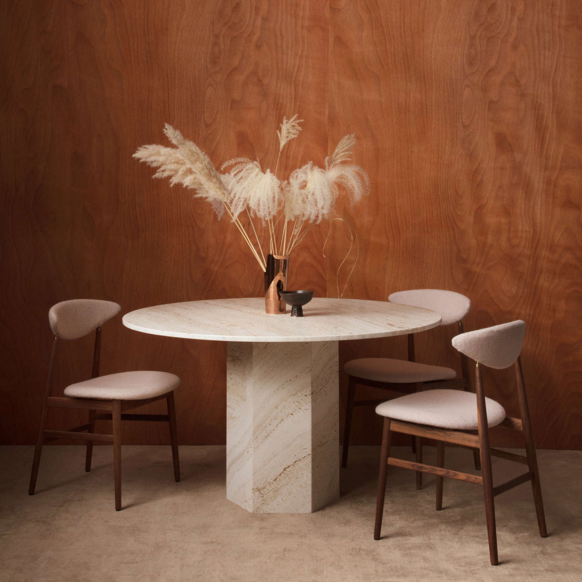 Gent Dining Chair – 49x78 / Wood (Black Stained Ash Semi Matt Lacquered) / Fabric B (Remix 3 123)-6