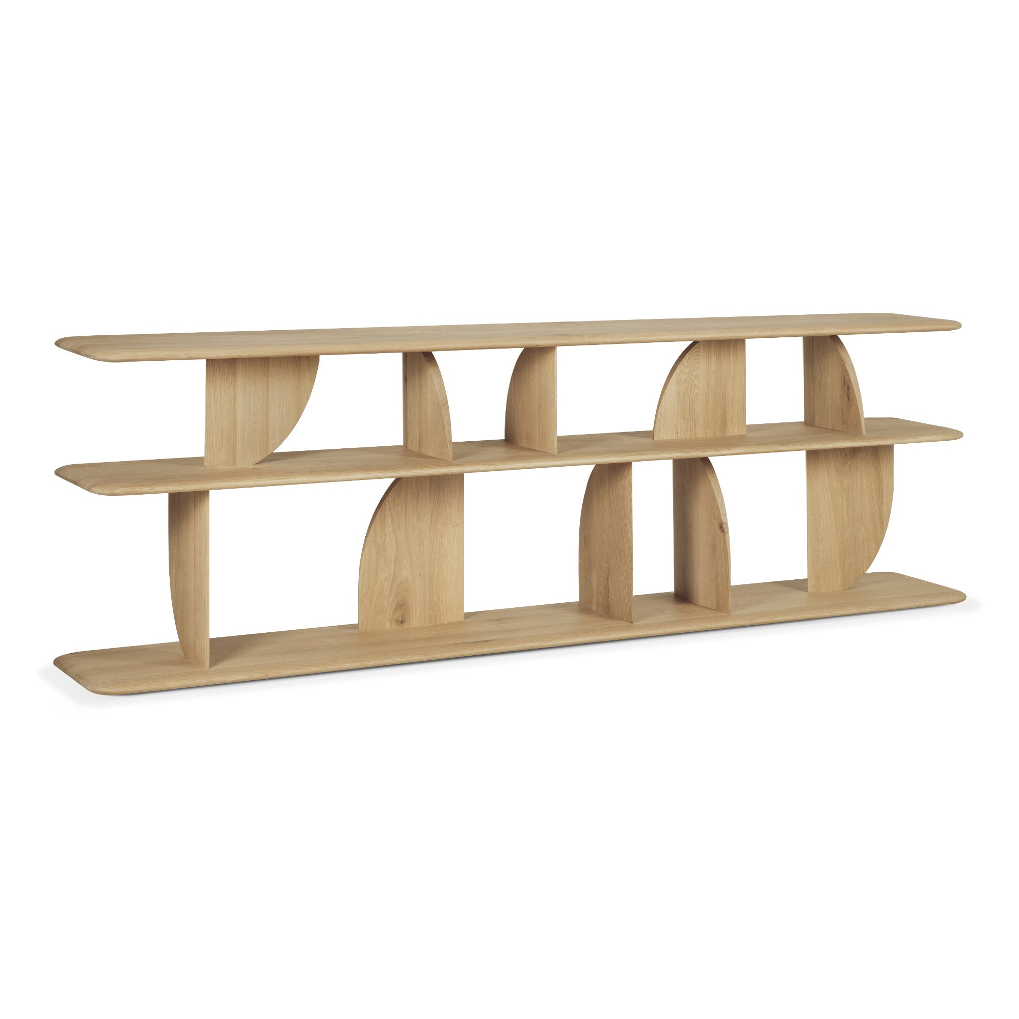 Geometric 55017 Sofa Console - Oak-3