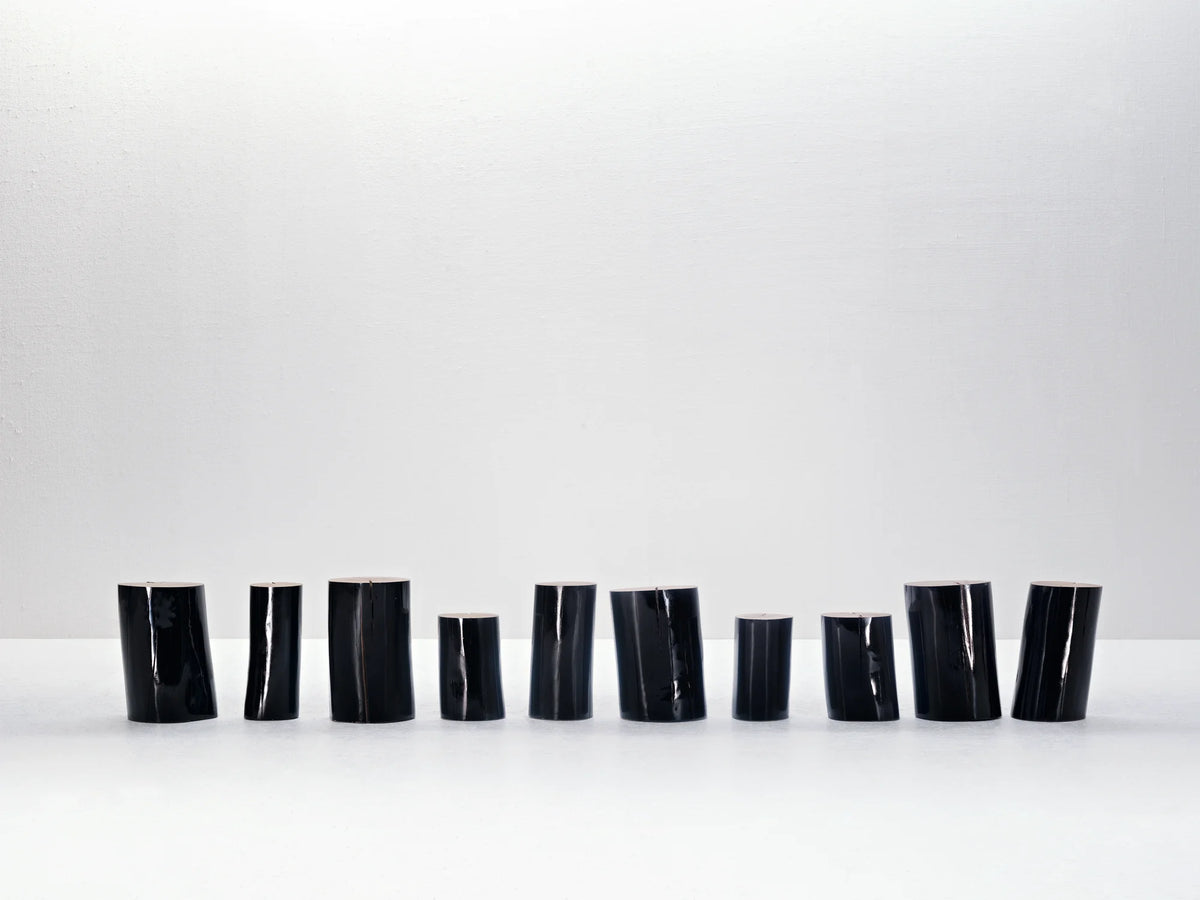 Log L Side Table - Black-4