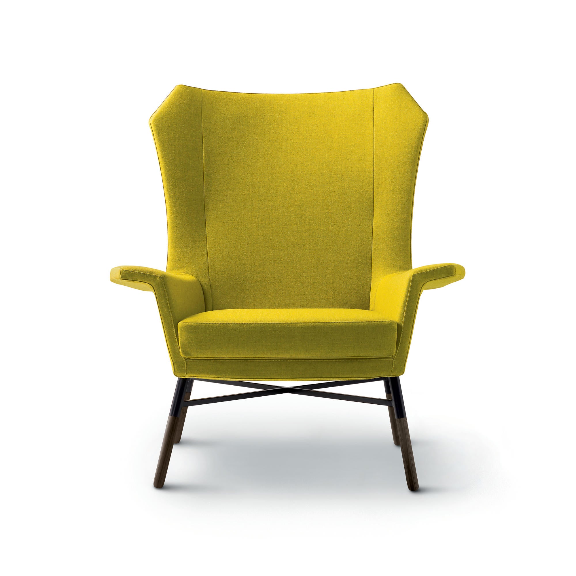 Giulietta 3504 Armchair - Chocolate Stained Ash/Fabric T3 (Lama 805)-3