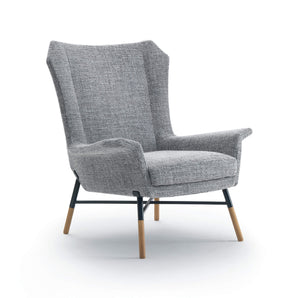 كرسي بذراعين جولييتا 3504 - بلوط/قماش T2 (Cabas 65)