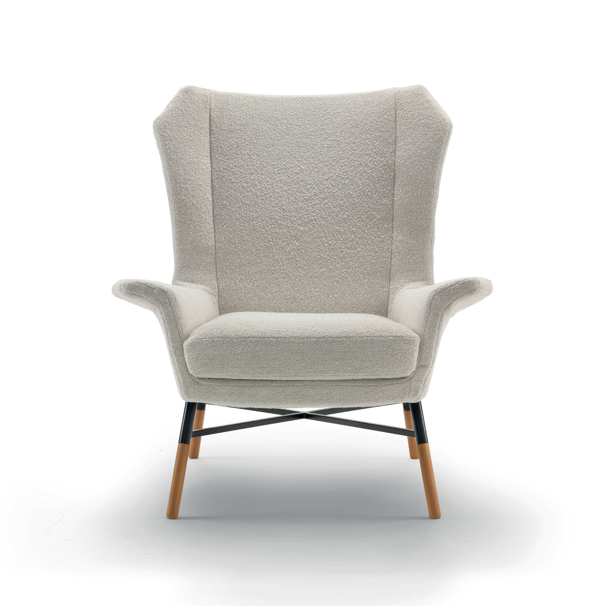 Giulietta 3504 Armchair - Oak/Fabric T4 (Orbaco 02)-3