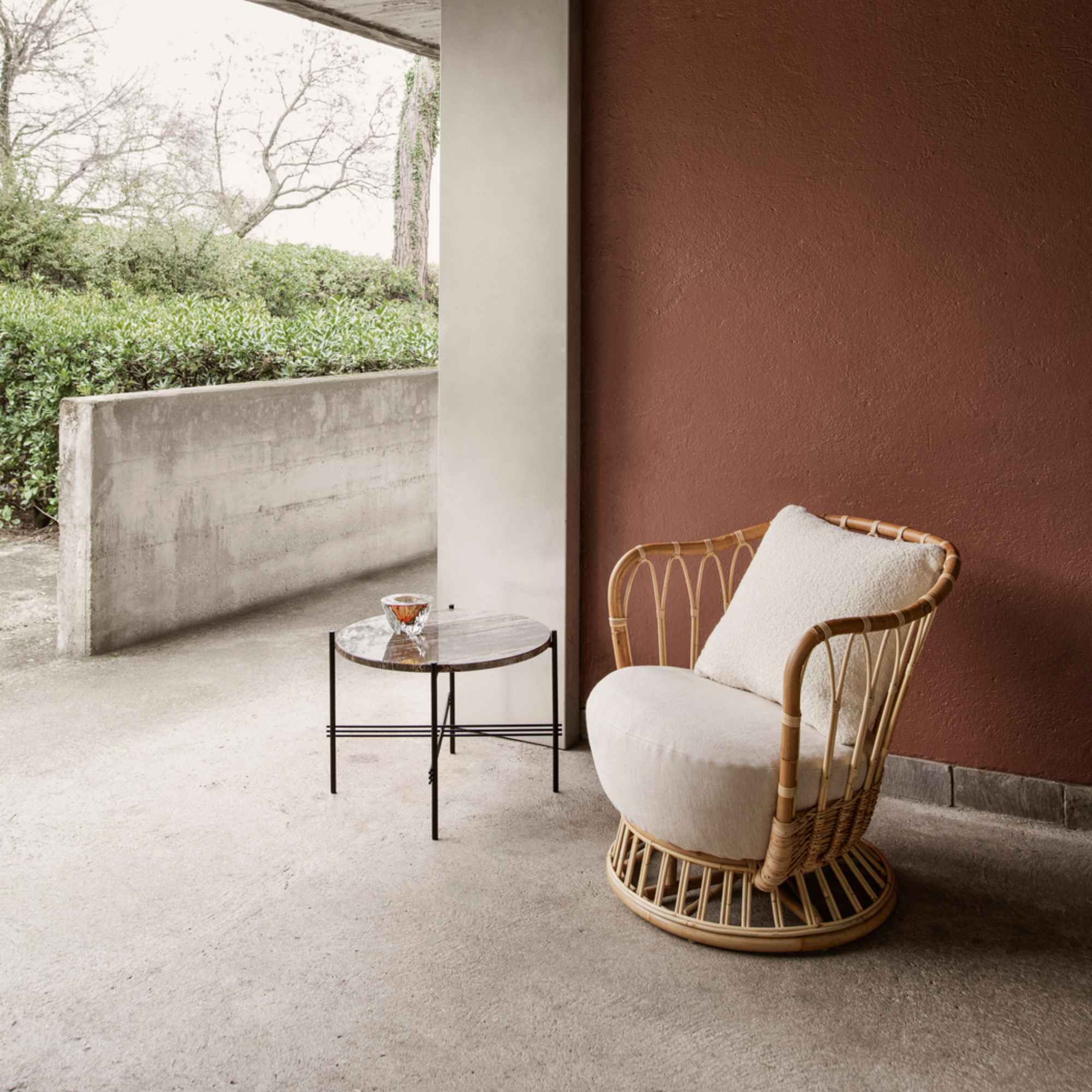 Grace 35935 Lounge Chair - Rattan/Fabric D (Karakorum 001)-4