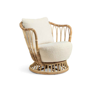 Grace 35935 Outdoor Lounge Chair - Rattan/Fabric D (Karakorum 001)