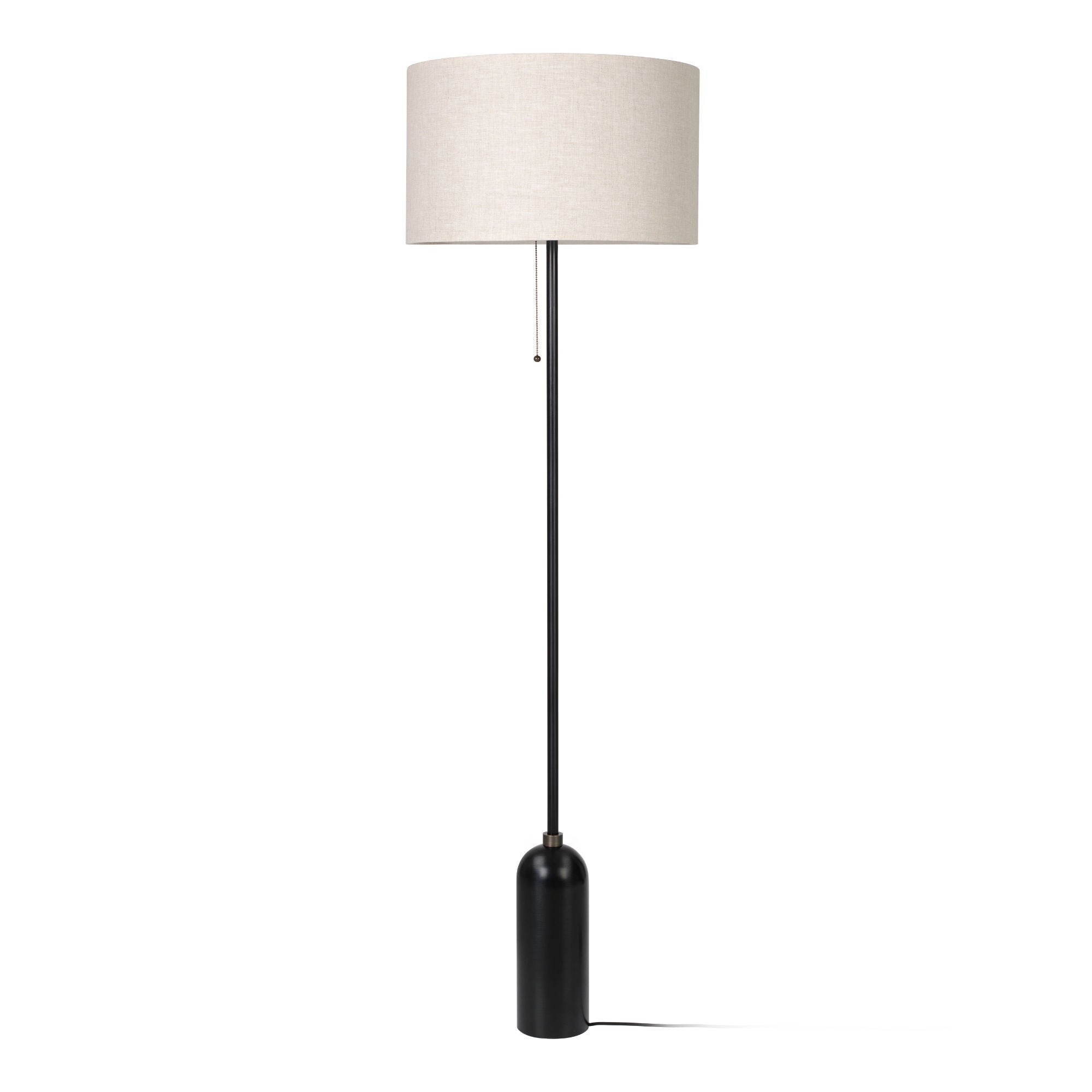 Gravity 10012236 Floor Lamp - Blackened Steel/Canvas-1