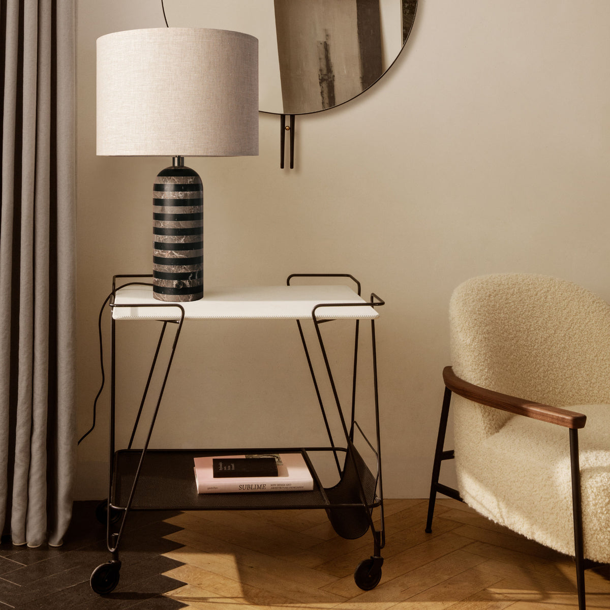 Gravity Table Lamp – 30x49 / Grey/Black-2