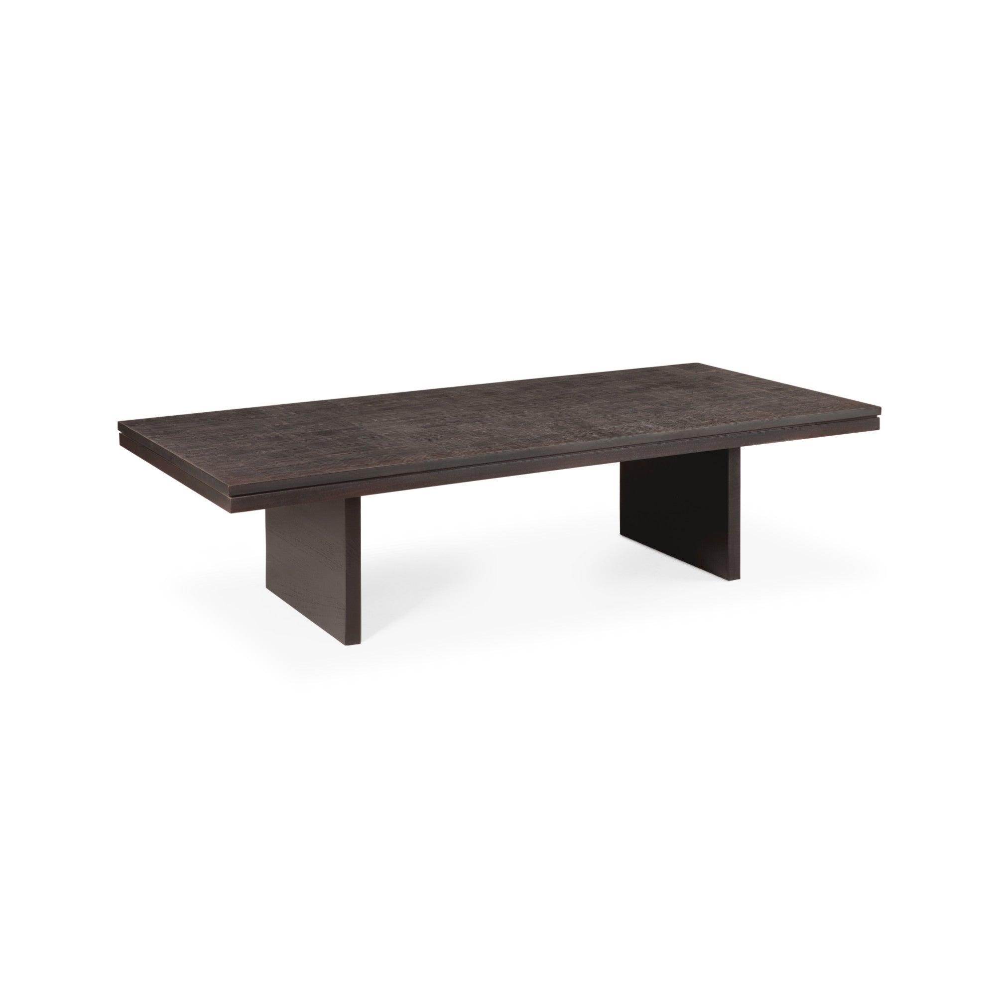 Grooves 12257 Coffee Table - Teak Off Black-1