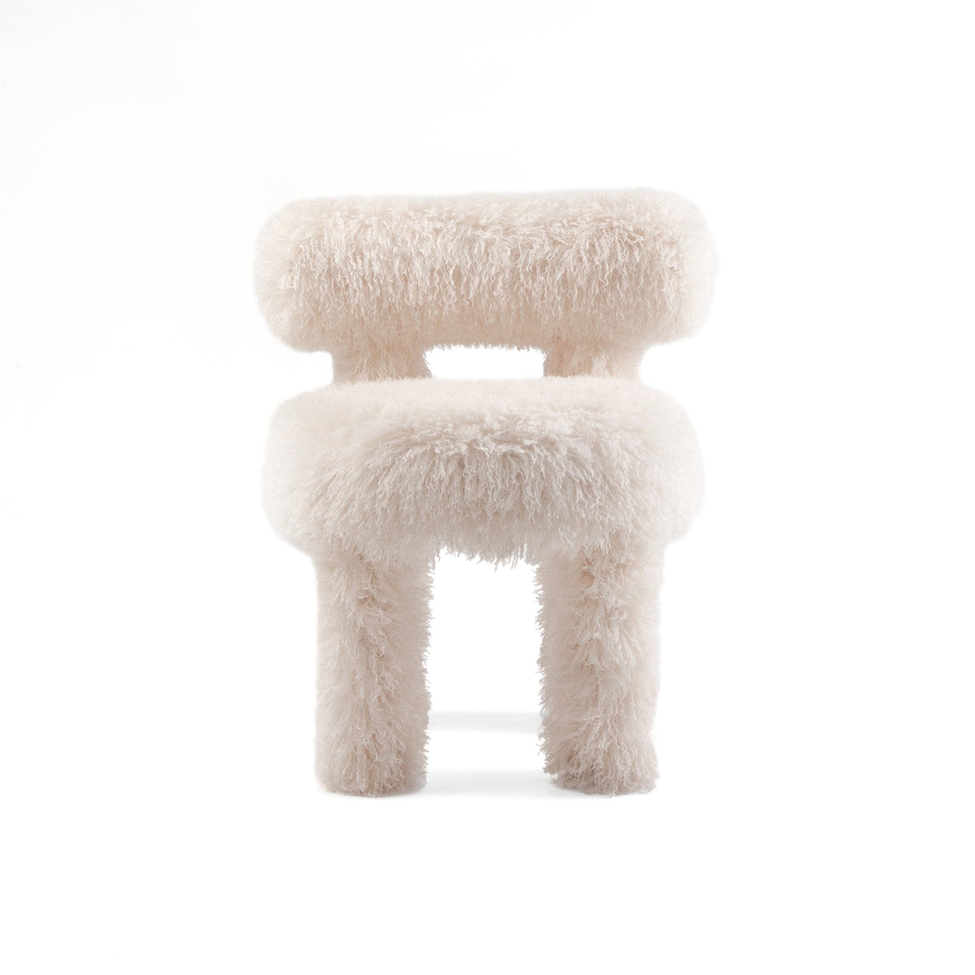Gropius CS1 Fluffy Armchair - Fabric G (Azur Cotonneux Faux Fur)-3