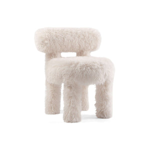 Gropius CS1 Fluffy Armchair - Fabric G (Azur Cotonneux Faux Fur)