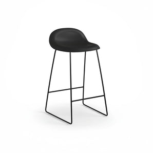 Gubi 3D 61810 Counter Stool - Black Matt / Black